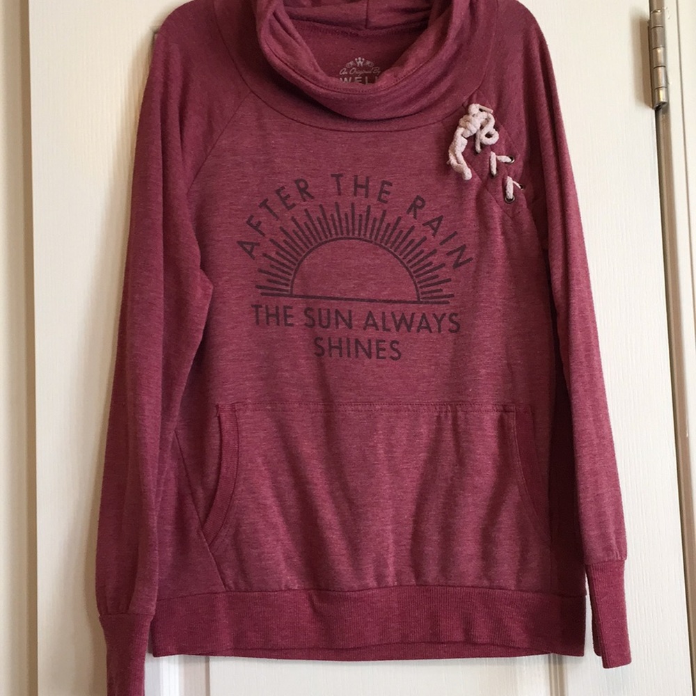 Maroon Cowl neck sweatshirt